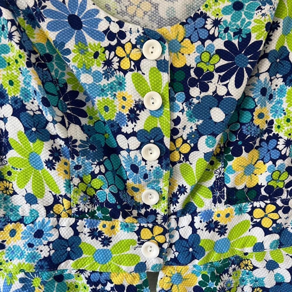 Vintage 1960s style groovy floral top - Picture 4 of 5